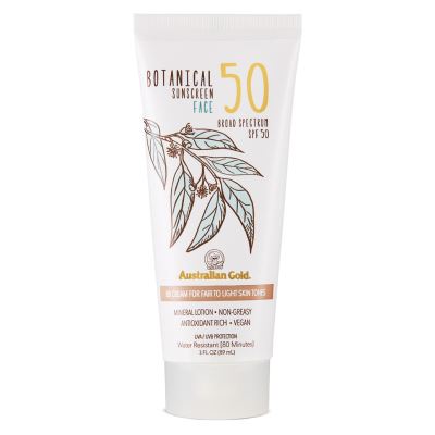 AUSTRALIAN GOLD Botanical Sunscreen Face SPF50 Tinted Fair-Light 88 ml